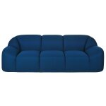 Canap 3 places en tissu mailles 3d bleu
