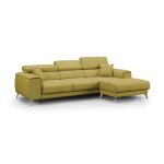 Canap d'angle 260 cm droit jaune