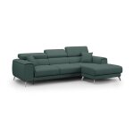 Canap d'angle 260 cm droit vert