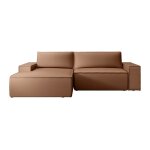 Canap d'angle 4 places marron