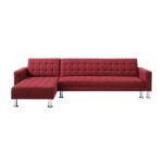 Canap d'angle 5 places rouge
