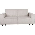 Canap� d'angle convertible 2 places en velours c�tel� beige