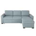 Canap d'angle convertible 3 / 4 places bleu gris