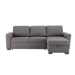 Canap d'angle convertible 3 / 4 places gris