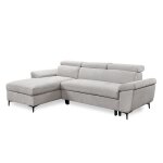 Canapé d'angle convertible 4 places en tissu beige Canapé d'angle convertible 4 places en tissu beige