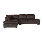 Canapé d'angle cuir 5 places marron chocolat Canapé d'angle cuir 5 places marron chocolat