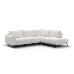 Canap� d'angle droit 5 places, tissu ecru