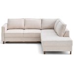 Canapé d'angle droit convertible 5 places en tissu velours relief Canapé d'angle droit convertible 5 places en tissu velours relief