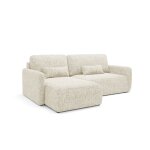 Canap d'angle rversible convertible 3 places bois de pin blanc