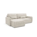 Canap d'angle rversible convertible 3 places bois de pin gris