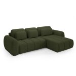 Canap d'angle rversible convertible 3 places bois de pin vert