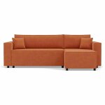 Canap� d'angle r�versible convertible 4 places en tissu textur�