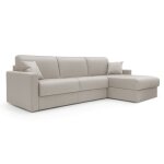 Canap d'angle en tissu impermable 248 cm gauche crme