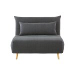 Canapé clic - clac 1 place gris anthracite Canapé clic - clac 1 place gris anthracite