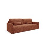 Canap� convertible 3 places bois de pin terracotta