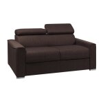 Canap� convertible 3 places marron chocolat