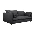 Canap� convertible 3 places en tissu carbone