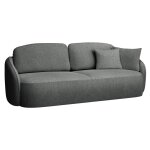 Canapé convertible 3 places en tissu chenille gris foncé Canapé convertible 3 places en tissu chenille gris foncé