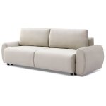 Canap� convertible 3 places traviata velours beige