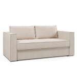 Canap convertible 3 places velours ctel perle