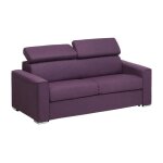 Canap convertible 3 places violet