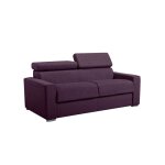 Canap convertible 3 places violet