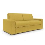 Canapé convertible matelas h20 220 cm jaune Canapé convertible matelas h20 220 cm jaune