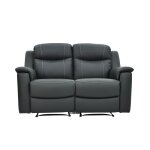 Canapé cuir 2 places gris anthracite Canapé cuir 2 places gris anthracite