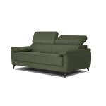 Canap droit 3 places xxl tissu vert