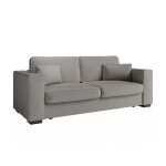 Canapé droit fixe 3 places en tissu - gris Canapé droit fixe 3 places en tissu - gris