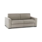 Canapé fixe 3 places en tissu tourterelle 180x95 cm Canapé fixe 3 places en tissu tourterelle 180x95 cm