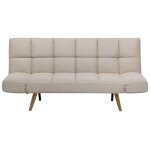 Canapé - lit 2 places tissu beige Canapé - lit 2 places tissu beige