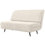 Canap� - lit 2 places en tissu cr�me