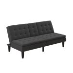 Canap� - lit 3 places en tissu anthracite