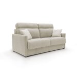 Canap lit convertible en tissu impermable 156 cm crme