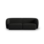 Canapé modulable 2 places en tissu chenille noir Canapé modulable 2 places en tissu chenille noir