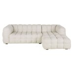 Canap nuage d'angle droit 4 / 5 places coloris sable