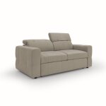 Canap avec pouf amovible 173 cm taupe
