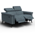 Canap� relax 2 places, bleu gris