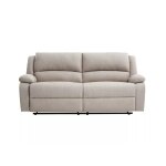 Canapé relax manuel 3 places avec 2 assises xxl en tissu - beige Canapé relax manuel 3 places avec 2 assises xxl en tissu - beige