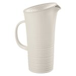Carafe avec couvercle en plastique recycl blanc 1, 80 litre