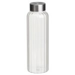 Carafe en verre stri� et bouchon inox 1. 5l