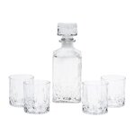 Carafe  whisky 900ml et 4 verres