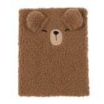 Carnet ours marron, noir et beige