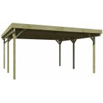 Carport double en bois basic 5, 1 x 5 m Carport double en bois basic 5, 1 x 5 m