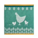 Carr ponge imprim en jacquard de coton 50x50