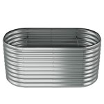Carr potager 160 x 80 x 80 cm en acier galvanis capacit 804l