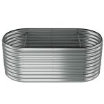 Carré potager 200 x 100 x 80 cm en acier galvanisé capacité 1257 l Carré potager 200 x 100 x 80 cm en acier galvanisé capacité 1257 l