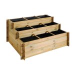 Carré potager 3 étages 9 compartiments en pin autoclavé Carré potager 3 étages 9 compartiments en pin autoclavé