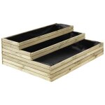 Carré potager en bois marron 115 x 84 x 34 cm 209l Carré potager en bois marron 115 x 84 x 34 cm 209l